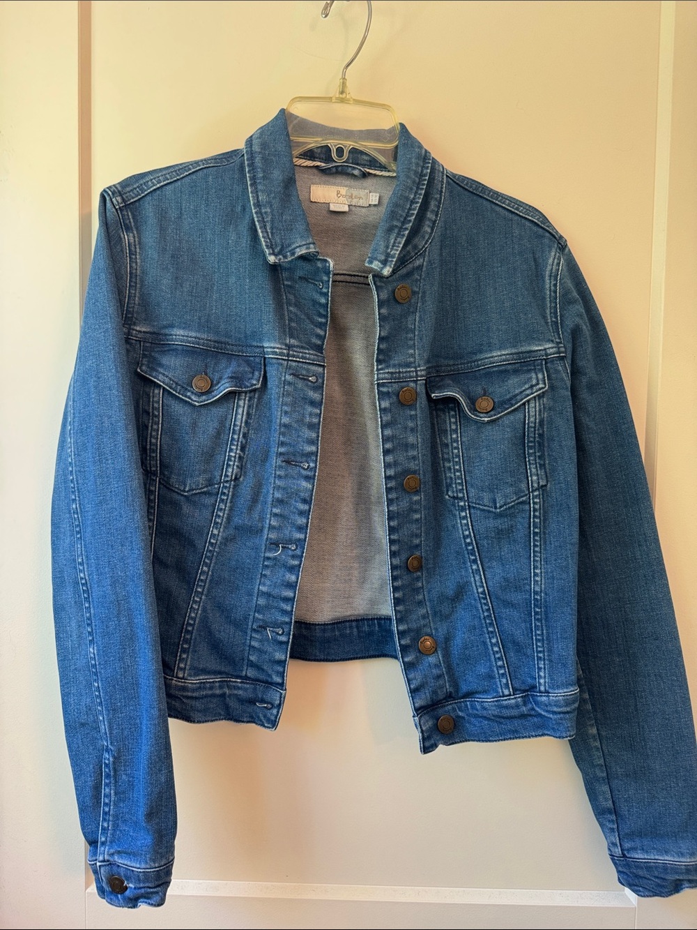 Boden Blue Denim Trucker Jacket